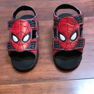 Spider-Man Toddler Boys Sandals Size 10